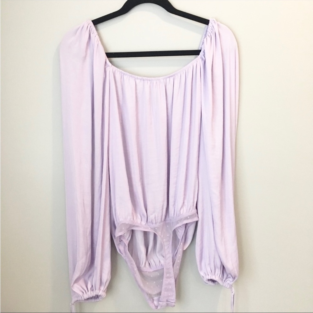 NWT Free People Another Round lavender bodysuit - Picture 5 of 16